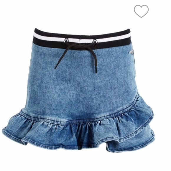 Ruffled denim skirt - Picture 1 of 10